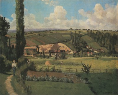 Landscape at Pâtis, Pontoise by Camille Jacob Pissarro
